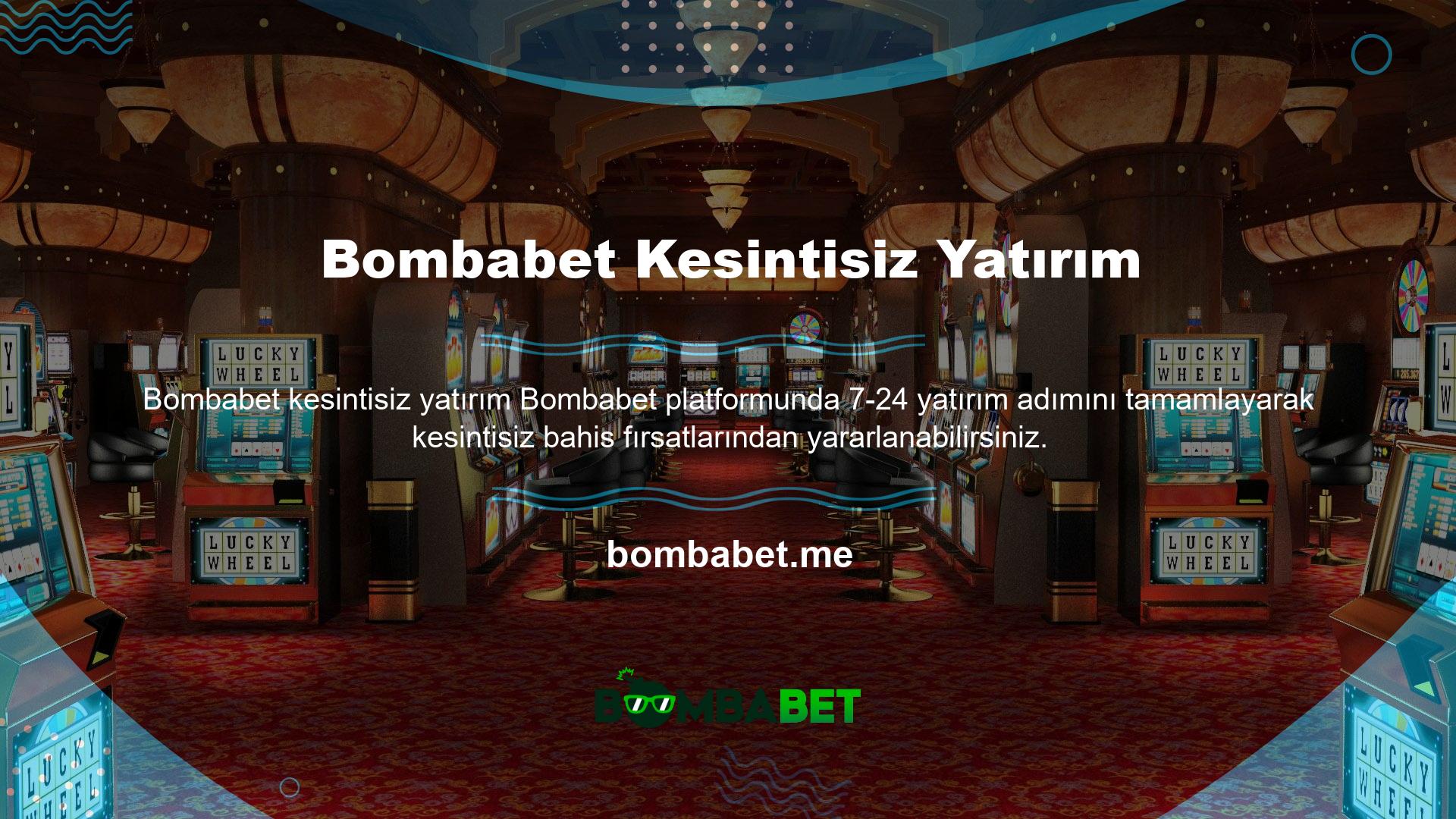 Yatırım limiti nedir: Bombabet slot makinesi, yatırım işlemlerinde dikkate alınması gereken yatırım limiti web sitesinde açıkça belirtilmiştir